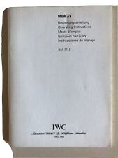 Manuale istruzioni iwc usato  Atripalda