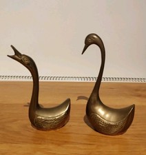 Pair vintage brass for sale  WHITCHURCH