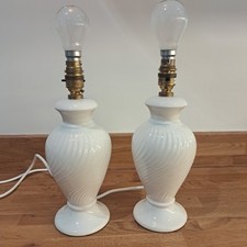 Pair ceramic swirl for sale  GLOUCESTER