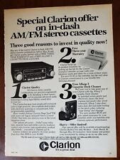 1980's vintage Clarion carro áudio estéreo AM FM cassete amplificador sub competição anúncio comprar usado  Enviando para Brazil