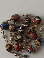 Murano millefiori halskette gebraucht kaufen  Hamburg