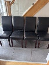 Black faux leather for sale  MANCHESTER