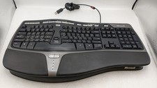 Teclado ergonômico natural Microsoft 4000 v1.0 KU-0462 USB com fio com riser frontal, usado comprar usado  Enviando para Brazil