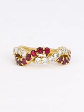 Bague vintage torsadée d'occasion  Paris III
