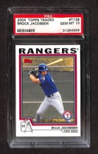 2004 Topps Traded #T138 BROCK JACOBSEN PSA 10 GEM-MT 31354559  comprar usado 2004 Topps Traded #T138 BROCK JACOBSEN PSA 10 GEM-MT 31354559  comprar usado  Enviando para Brazil