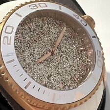 Relógio feminino Invicta 22704 anjo redondo analógico tom ouro rosa pulseira de borracha branca comprar usado  Enviando para Brazil