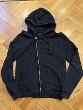 Moletom All Saints com capuz masculino médio slim fit preto zíper completo assimétrico comprar usado  Enviando para Brazil
