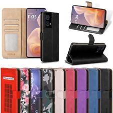 Capa telefone flip bloqueio RFID carteira couro para Motorola Edge 50 Fusion comprar usado  Enviando para Brazil