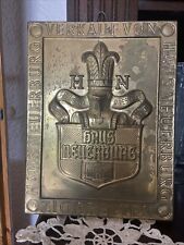 Antikes reklameschild messing gebraucht kaufen  Sagard