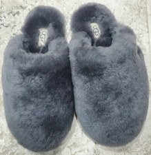NOVO SEM CAIXA UGG FLUFF MODELO CINZA MACIO PELE DE CORDEIRO FORRADO CHINELOS FEMININOS TAMANHO US6, usado comprar usado  Enviando para Brazil