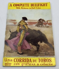 A Complete Bullfight With Pictures in Full Color Book Una Corrida de Toros segunda mano  Embacar hacia Mexico