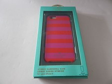 Usado, Capa rígida híbrida Kate Spade para iPhone 6 iPhone 6S listras doces vermelhas e rosa comprar usado  Enviando para Brazil