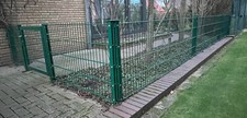 Doppelstabmattenzaun grün inc gebraucht kaufen  Bramsche