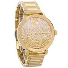 Relógio de quartzo feminino Movado Bold Evolution ouro PVD aço inoxidável cristal 3600931 comprar usado  Enviando para Brazil