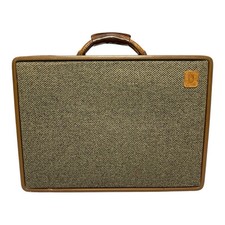 Antiga combinação de maleta de couro Hartmann com cinto de tweed 18x13x4 comprar usado  Enviando para Brazil