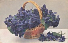 Basket purple flowers d'occasion  Expédié en Belgium