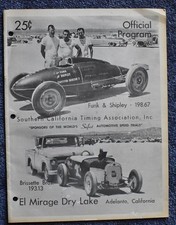 Usado, Southern California Timing Assoc. Programa oficial Speed Trials 9 de julho de 1961 comprar usado  Enviando para Brazil