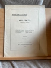 Gretchaninov mélodies partiti d'occasion  Rennes