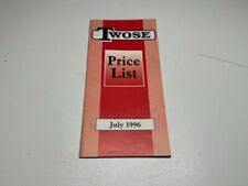 Twose price list for sale  BICESTER