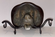 Casaco de parede raro vintage MAITLAND-SMITH pintado a frio para cachorro Spaniel rack 14"", usado comprar usado  Enviando para Brazil