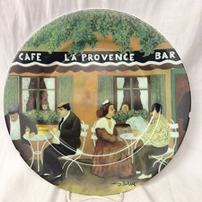 GUY BUFFET MARCHE AUX FLEURS CAFÉ LA PROVENCE PRATO DE JANTAR 10 7/8" RESTAURANTE, usado comprar usado  Enviando para Brazil