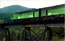 Usado, Cartão postal vintage Hungry Horse Montana ponte de trem de carga 1978 comprar usado  Enviando para Brazil