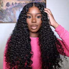 Peruca frontal de renda Wear And Go Best Water Wave 13x4 HD sem cola úmida águas profundas, usado comprar usado  Enviando para Brazil
