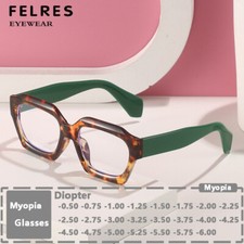 Óculos de miopia quadrado unissex clássico anti luz azul moda comprar usado  Enviando para Brazil