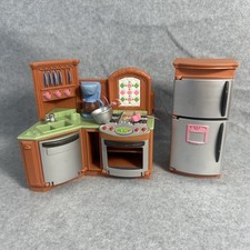 Conjunto de cozinha Fisher Price Loving Family sons fogão geladeira mantimentos 2005 comprar usado  Enviando para Brazil