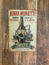 Insegna metallo birra usato  Settingiano