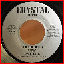 Usado, 70s REGGAE SOUL FUNK 45 Derrick & Chariot Riders-float on CRYSTAL - RARE EX+ mp3 comprar usado  Enviando para Brazil