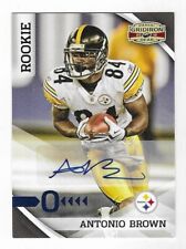 Usado, Antonio Brown 2010 DONRUSS GRIDIRON GEAR NFL CARTÃO DE AUTÓGRAFO NOVATO Steelers AUTO comprar usado  Enviando para Brazil