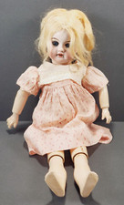 Boneca antiga 1894 AMODEP feita na Alemanha com corpo de madeira olhos azuis/loira 14" comprar usado  Enviando para Brazil