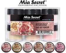 Coleção de pó acrílico colorido Mia Secret para nail art - ouro rosa, conjunto com 6 peças comprar usado  Enviando para Brazil