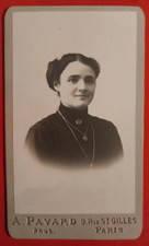 Foto De Gabinete CDV Mujer Francia París A. Pavard 1912, usado comprar usado  Enviando para Brazil