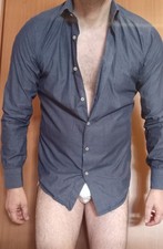 Camicia uomo blu usato  Gaeta