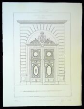 Antique architectural engravin d'occasion  Expédié en Belgium