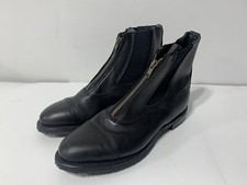 Botas de equitação masculinas 9.5 Grand Prix panturrilha com zíper biqueira perfurada paddock cavalo comprar usado  Enviando para Brazil