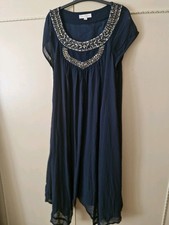 Monsoon navy chiffon for sale  CARDIFF