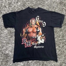 Camiseta de algodão 1990 REY MYSTERIO 619 MUITO RARA todos os tamanhos P-4XL EL609 comprar usado  Enviando para Brazil