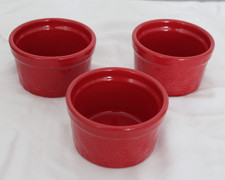 Red ceramic ramekins for sale  Glen Allen