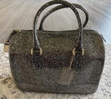 Bolsa satchel Furla prata glitter doces comprar usado  Enviando para Brazil