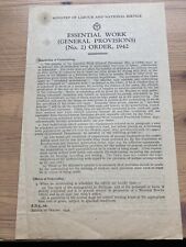 Wwii 1942 ministry for sale  IPSWICH