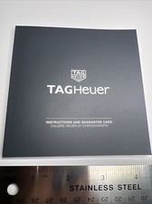 2017 TAG HEUER CALIBRE HEUER 01 CRONÓGRAFO MANUAL DE INSTRUÇÕES - SEM CARTÃO comprar usado  Enviando para Brazil