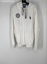 Moletom com capuz Polo By Ralph Lauren masculino branco logotipo da equipe olímpica 2012 zíper completo tamanho 2XL comprar usado Moletom com capuz Polo By Ralph Lauren masculino branco logotipo da equipe olímpica 2012 zíper completo tamanho 2XL comprar usado  Enviando para Brazil