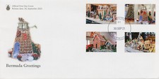 Bermudas 2021 FDC Selos de Natal Saudações de Natal Cenas Festivas Conjunto 4v comprar usado  Enviando para Brazil