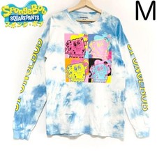 Roupas Usadas Importadas Bob Esponja Manga Longa Camiseta Ilustração Quadrada Estampa Ti comprar usado  Enviando para Brazil