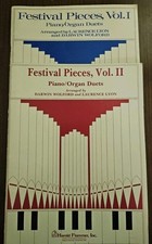 Festival Pieces Vol. Duetos de piano/órgão I & II - Livros de canções de música Lyon e Wolford, usado comprar usado  Enviando para Brazil