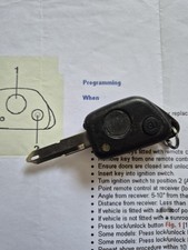 GENUÍNO PEUGEOT 106 306 ETC (TIPO IR&LED) 2 BOTÕES ALARME REMOTO SEM CORTES CHAVEIRO + CÓDIGO comprar usado  Enviando para Brazil