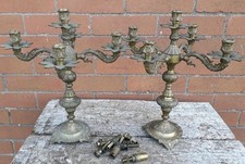 Pair vintage brass for sale  NEWPORT